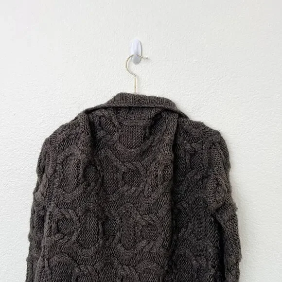 J. Crew Brown Cable Knit Cardigan - Picture 4 of 11